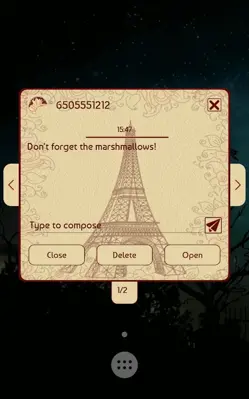 GO SMS Paris Theme android App screenshot 0